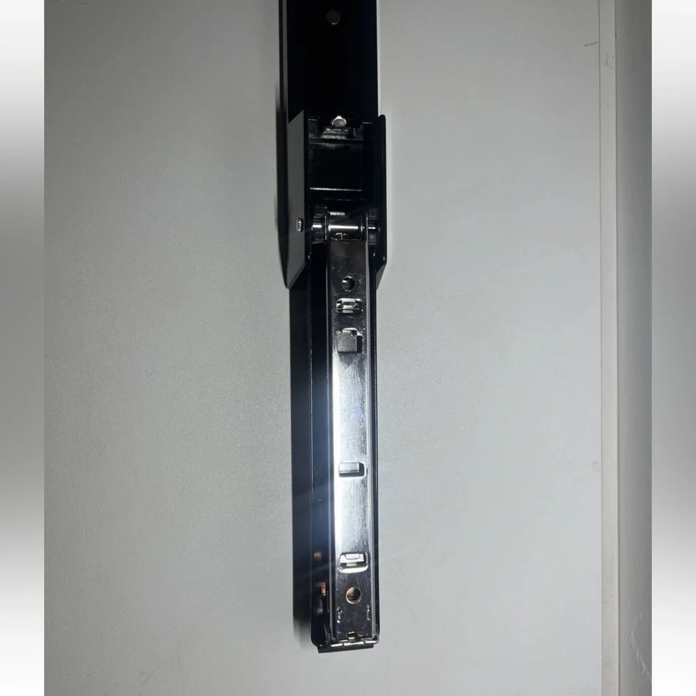 7” EUC Vintage Swingline Desk Stapler Model 747 Heavy Metal Black Chrome Retro